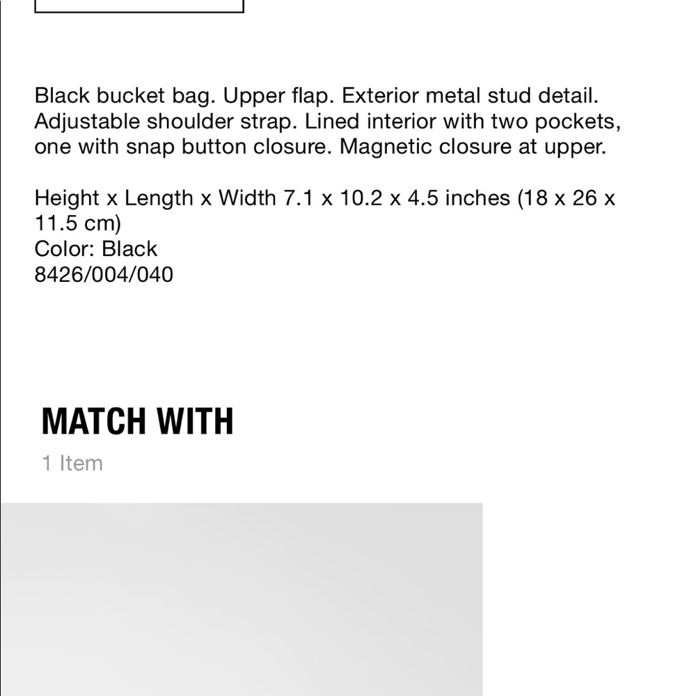 Zara rock n roll bucket bag - Picture 6 of 6